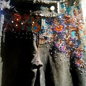 Black cat bc.One of a Kind size 26. JEANS 👖with sequence .